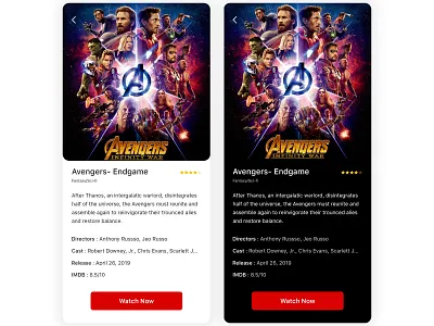 Streaming App | Movie View alita app app design app ui avenger creative design minimal mobile app mobile app design mobile ui movie ui