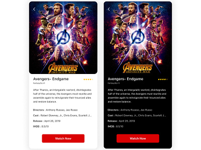 Streaming App | Movie View alita app app design app ui avenger creative design minimal mobile app mobile app design mobile ui movie ui