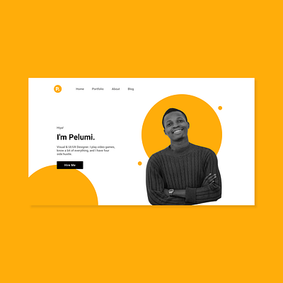 Personal Website - Landing Page dailyui identity branding landing page design landingpage personal website product page ui uiux ux