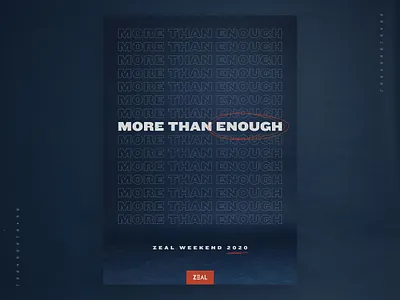 More Than Enough – Concept B 2020 art church columbus conference enough group more ohio poster series sermon than youth youthgroup