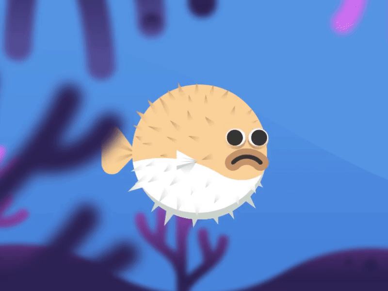 Pufferfish animation 2d 2danimation 2dart 2dcharacter 2dcharacteranimation animation balloon blowfish fish mobilegame mobilegames puffer pufferfish sprite spriteanimation