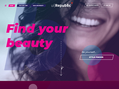 Beauty website design beauty beauty salon design free hair salon hairdresser hairstyle homepage illustrator ui ux website xd