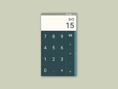 Calculator UI daily ui 004 dailyui mobile app mobile ui ui