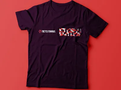 Neto Marin - Tshirt Concept abstract block brand branding brick design development icon logo logotipo logotype orange tetris tshirt tshirt art