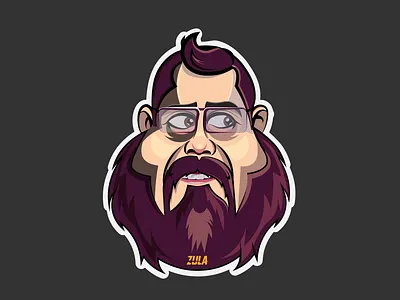 character design zula streamer character design sticker vector