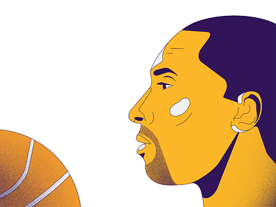 Kobe character character design characterdesign flat kobe kobe bryant kobebryant lakers logo minimal rip vector