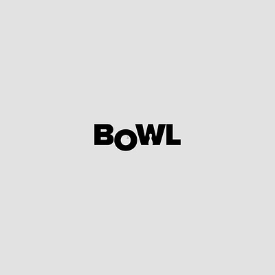 Logotype 05 | Bowl adobe design flat icon illustration illustrator lettering logo logodesign logotype minimal typography vector