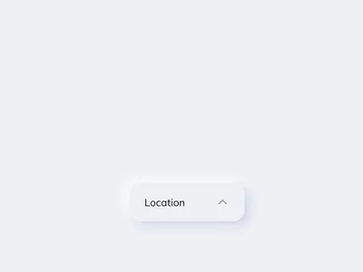 Neumorphism UI // DropDown Menu animation button concept design dropdown interaction menu microinteraction minimal nav prototype soft ui ui ui design ux