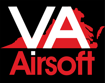 Logo for the VA Airsoft Community avantgarde branding logo typography typography design virginia