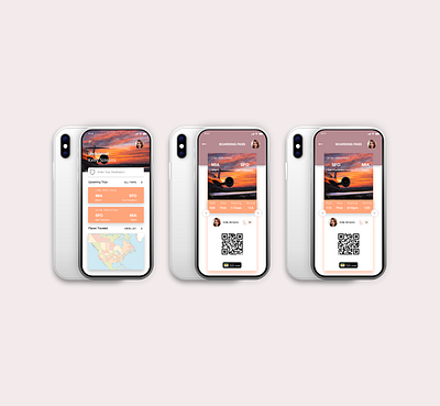 Boarding Pass UI adobexd app dailyui design flight app flight booking flightapp freelancer iphoneapp ui uidesign ux