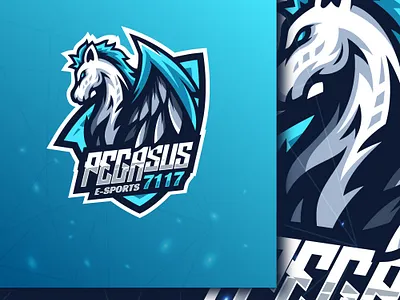 PEGASUS LOGO animal awesome branding business design icon inspiration logo modern professional