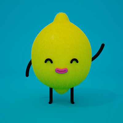 Cute Lemon adobe photoshop animation character character design cinema4d illustration