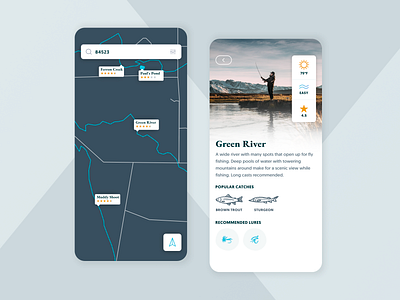 Fishing Location Concept App design fishing fishing app location map mobile mobile app mobile app design mobile design mobile ui ui ui ux ui design uidesign uiux ux ux design uxdesign uxui web design