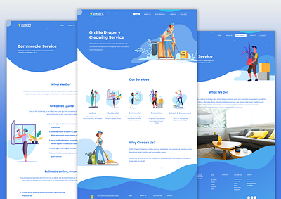 Cleaning Service Website - Mockup appdesign branding design photoshop ui ux design web ui design website