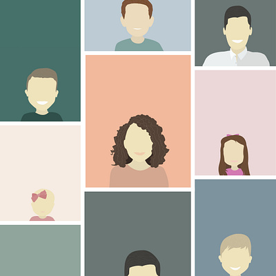 family portraits abstract digital portraits digital portrait family portrait