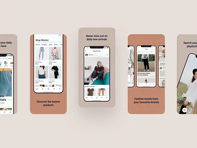 Fashion shopping mobile app store screenshot adobe xd app design app designer app screens fashion app figma ios mobile mobile app mobile app ui design screenshot sketchapp ui ui design ui kit ui ux design 应用 应用界面 设计