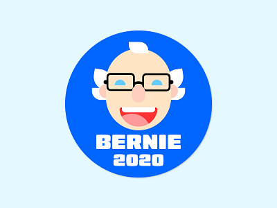 Bernie 2020 Sticker 2020 america bernie sanders character characterdesign cute flat design political politics sticker sticker design supporters vote voter