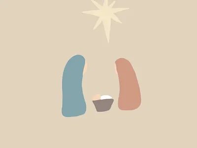 Nativity color pallete illustration nativity