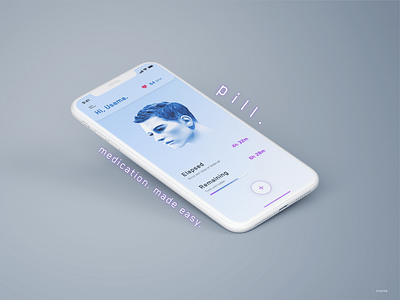 Pill: Drugs Tracker apple design drugs ios medication mobile pills tracker ui