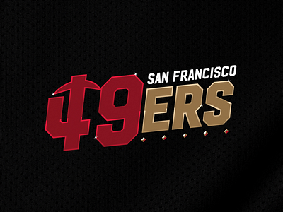 49ers 49ers concept design football logo nfl san francisco typography