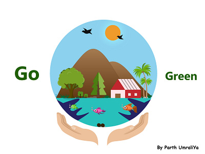 Go green branding creative design go gree go green go green image go green image green logo illustration plant tree save tree social message tree tree house tree illustrator