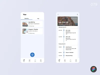 Itinerary_DailyUI 079 079 dailyui dailyui 079 dailyuichallenge itinerary travel travel app