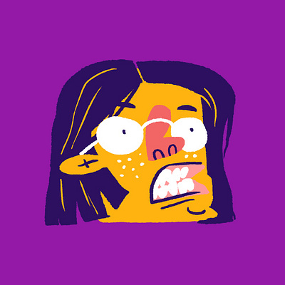 ++ design face flat funny icon illustration vector web