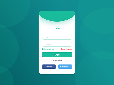 Login Page (Adobe Xd) app graphic design mobile ui ui ux