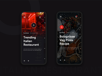 Restaurant Recipe App black ios app italian recipe restaurant restaurant app trending