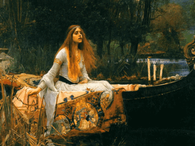 Lady Shalott animation art design john collier lady shalott museum painting skillbox worldart