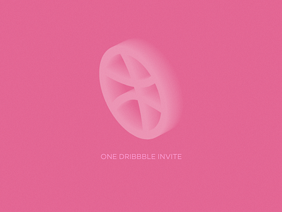 One Dribbble Invite art banner banner design color colorful design digital dribbble freelance good good day goods inspiration invite one one color soft