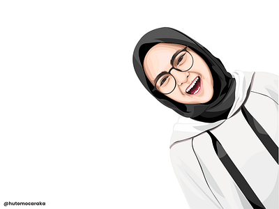 Nissa Sabyan animation artwork coreldraw design illustration vector vexel vexelart