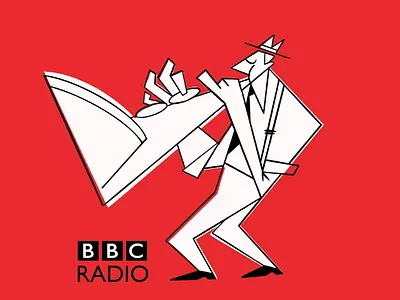 BBC JAZZ 50s bbc cartoon drawing editorial illustration illustration jazz music onga radio retro web illustration webillustration