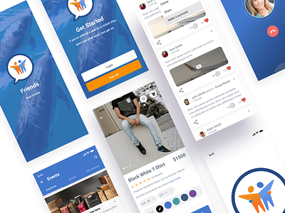 Friends App android android app app design ios ios app ios app design ui ui design ux