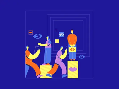The Human Network art artwork bright color character contrast design graphic graphic design illustration illustration art illustrator