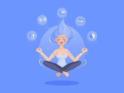 Zen Girl character girl illustration yoga zen
