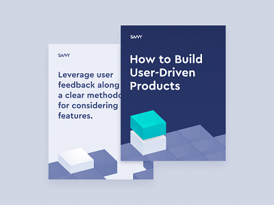 User-Driven Products (PDF) 3d blocks design halftone illustration layout linkedin pdf print typography vector