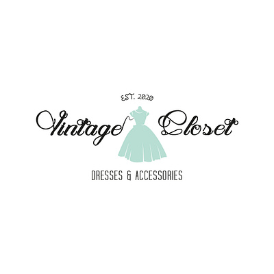Vintage Closet branding design illustration illustrator logo retro design vector vintage design