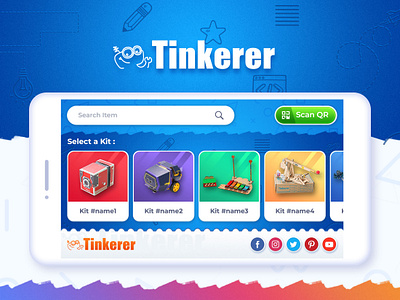 Tinkerer App - UI/UX app design graphic ui ux
