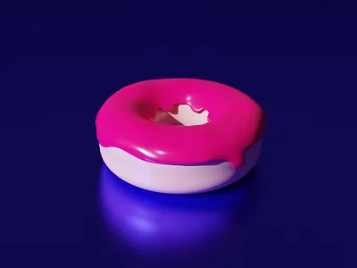 Strawberry Donut - Vinyl Edition 3d blender blender3d c4d cinema 4d donut illustration party sketch strawberry toy design vinyl vinyl toy