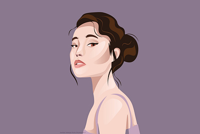 Portrait girl adobe illustrator adobe photoshop design digital illustration editorial fashion fashion illustration holland illustratie illustration vector