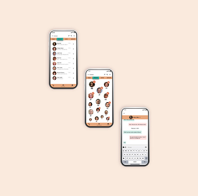 Messaging App UI adobexd app app ui dailyui design freelancer iphoneapp iphonex messaging app ui inspiration uidesign ux