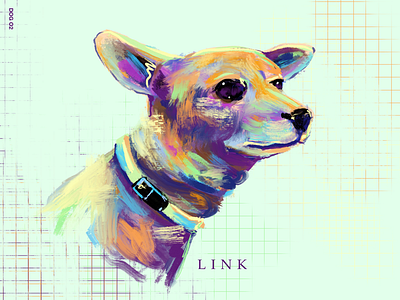 Link art color digital illustration link mint procreate