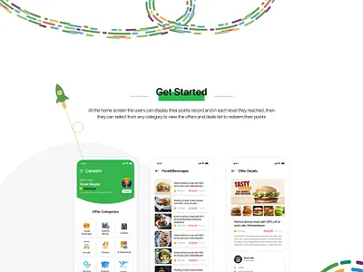 Careem Rewarding App app interaction design loyalty app ui ui ux ux
