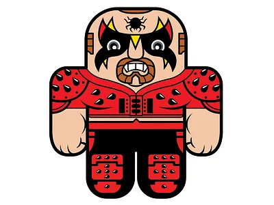 WWF Road Warriors Animal character design cute art design digital art illustration vector art vector illustration vectorillustration wrestling