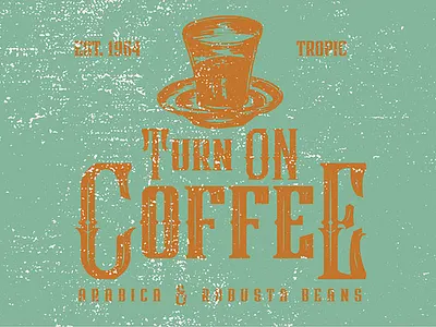 COFFEE VINTAGE LOGO awesome logo beauty blackletter branding design display font font illustration logo vintage logo