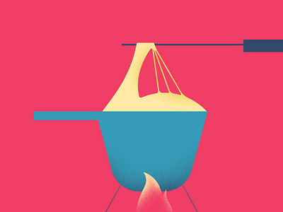 FONDUE MONTREAL food illustration olympic stadium ski snow