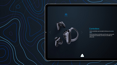 HTC Vive Presentation blue controller dark design htc interaction pattern presentation visual