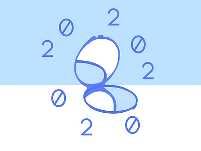 palindrome 0202.2020 0202 2020 art blue collage cool illustration math mirror number