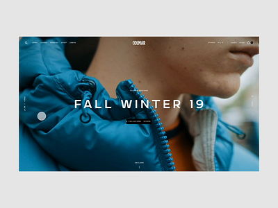 Colmar - Pitch Redesign 2019 animation animation design art direction colmar concept ecommerce ecommerce design fashion interaction layout shop ui website